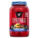 BSN SYNTHA-6 蛋白质粉末配有6g的纤维,Whey蛋白,Micellar Casein,牛奶蛋白溶胶混合剂,5g脂肪,蓝莓煎饼,28种服务(包装5月Vary)