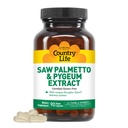 乡村生活 Saw Palmetto & Pygeum 提取器 - 男子健康前列腺健康补充剂 - 促进健康尿道功能,90 Capsules