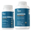 Tobias Vegan Omega博士 3 藻类油和镁比斯格利茨,心脏、脑、肌肉和骨质健康的基本健康支持,Non-GMO, Vegan