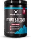 Wilderness Athlete - Hydrate & Recovering QQ液态水解粉 电解粉 饮料混合剂 - 与Bcaas恢复得更快 - Hydrate Powder with 1000 mg of Vitamin C - 30 service Tub (草莓石榴)