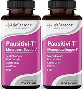 Pausitivi-T - 更年期支助补编 - 对热闪电、霍尔莫内Imlable & Night Sweats - Nourishes 组织 - Sage, Chasteberry, Soy Isoflavones & Black Cohosh - 60 Capsules (第2页)