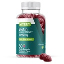 Viteey Biotin Gummys for Hair Skins and Nails - Biotin for Hair growth Gummys - 5000 mcg - Vegan, Gluten-Free, Non-GMO - 60 Countries (原始内容存档于2019年).