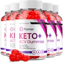 (5 Pack) 总理 Keto ACV Gummys - 高级公式 Premiere Keto Plus ACV Gummys Apple Cider Vinegar 总理 ACV 饮食补充评论 男性(300 Gummys)