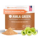 Amla Powder超级食品 配有南瓜辣椒 20x Ultra Centrocused Amla, 配有肉桂, 姜, Nutmeg, Cloves, Allspice, Cardamom, 印度鹅莓, 南瓜辣椒, 30种服务