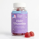 Hunny Bunny Hair 维生素 Biotin Gummys - Biotin 配有维生素A,C,D,E,B6的生物素补充剂 – 头发生长,皮肤,直肠维生素 - 非转基因生物,Gluten Free – 60 Gummys