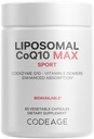 编码 Liposomal CoQ10 Max 补充 - 250 mg Coenzyme Q10 配有维生素E异构体 Tocopherols - 2-Month 供应 - 1 Capsule Per Service - Liposomal 交付 - 非GMO, Gluten-free - 60 Capsules