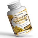 维布拉克斯拉布斯 南瓜种子油 - 100%冷压纯 1000mg 提取剂 - 最适合发型生长,年轻外观皮肤和面部,Bladder控制补充品,60软胶