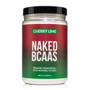 NAKED Cherry Lime BCAAs 氨基酸粉,100%纯度 2:1:1 配方,Vegan分支链 氨基酸,即时化 所有天然的BCAA粉补充剂 - 501格拉姆,34个服务品