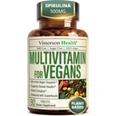 女性和男性的Vegan 多维特敏 - 基本多维特敏素和多维特敏素 90 片,配有维生素B12, A, D, C, 锌, 镁和多维特敏素 整体身体健康 - 23 关键营养素和维生素
