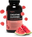 LEGION Creatine Monohydrate Gummys – 纯洁的厨艺Creatine 补充力量,耐力和肌肉恢复 – 30 Sour 西瓜火焰服务 – 没有人工火焰或甜酒