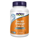 Now Foods Supplements, Tri-3D OmegaTM, Triglyceride Form of Omega-3 鱼油+维生素D-3, 分子蒸馏, 90 软胶