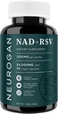 Neurogan NAD+ 与resveratrol Capsules 1:1 比率 - 1200 mg per service, 90 Ct - 细胞健康与健康衰老补充, 能源和免疫支持 - 尼古丁·阿德宁二核苷酸 NAD+ 补编