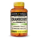 MASON NATURAL Cranberry,配有Probiotic,2个月供应,高度集中,支持正常的免疫健康和泌尿系统,60块药片