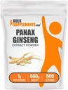 Bulk Assupports.com Ginseng根提取粉末 - Panax Ginseng 补充剂,草药补充剂 - Vegan & Gluten Free, 每架服役1克, 500g (1.1磅) (Pack of 1)