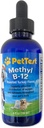 PetTest Methyl B12 维生素液体滴放 4fl oz (5000 MCG) 配有甲基Cobalamin的糖尿病宠物,最大吸收量以增加狗和猫的能量