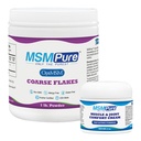 KALA HALTH MSMPure 粗裂片 1lb 和肌肉与联合奶油 2oz Bundle
