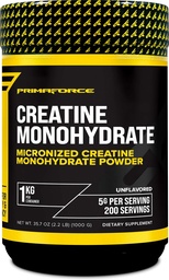 Primaforce Creatine 单水合物粉末 - 1 000格拉姆 - 微纳化
