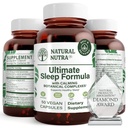 Natural Nutra Ultimate睡眠公式,支持放松和减少夜间焦虑的香菊,帮助你更快地失眠,50卡普尔
