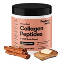 Keto Collagen Pepteides蛋白粉配有MCT Oil,Hydrlyzed Collagen,I型和III型补充剂,Gluten自由草药,低卡布,Keto Coffee Creamer,女性和男性的Collagen,Cinnamon Toast