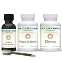 Clark Store Intestine Support & Cleanse Kit 博士 - 由来自黑胡桃壳, Wormwood 和 Cloves- helps 维护优化肠功能的原始绿色叮当组成