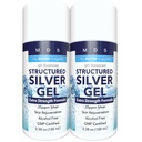 Coloidal Silver Gel Extrastruction - 35ppm 激活的 Colloidal Silver Gel 最大概率 - 在美国制造 - 方便2包的结构化公式