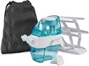 Navage Deluxe Bundle 鼻水灌溉系统 - Saline Nasal Rinse Kit,配有1个鼻水清洁器、30个盐锅、黑色旅行袋和1个反托顶凯迪