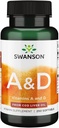 Swanson 维生素A & D 皮肤眼免疫系统 健康 250 sgels