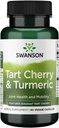 Swanson Hiviveres Tart Cherry & Turmeric 60 Veg Capsules 风毛菊科植物科植物图鉴