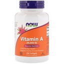 现在食品维生素A,来自鱼肝油的25000 IU,250 Softgels (Pack of 2)