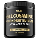Glucosamine Chondroitin MSM,配有Imune和联合支助补编2000mg - Turmeric Curcumin Root, Boswellia, Gerderberry, Echinacea & More - 120 Capsules - Bone 健康、灵活性和力量支助
