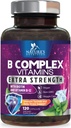 B 复合维生素 Capsules - 含有维生素 B12 B6 B100 C 生物素 Folate & Folic Acid - 补充心,脑,神经支持 - 超完整 B- 复合体 Immune & 能源支持 - 120 Capsules
