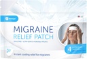 Migraine Relief Patch, Migraine 的冷却补丁, Fever, Hormone, & Headaches, Mess & Fredor-Free Hydrogel 冷却,美国制造, 1 Pack (4 x Patches) 白色