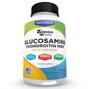 Zenesis Labs Glucosamine Sulfate + Chondroitin + MSM 联合加工厂 联合加工厂 450 Capsules (Bulk 90 Day Supplication) 1500mg, 1200mg, 2000mg 每架服务