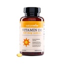 NatureWise Vitamin D3 4000iu(100 mcg) 1年供不应求、健康肌肉功能和骨质健康-非GMO,有机外生橄榄油中无葡萄糖(Mini Softgel),360 Count