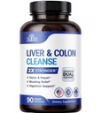 肝脏Detox & Colon Cleanse - 2X 强力 - 肝脏Cleanse Detox & 维修 - Colon Clean Cleanser & Detox - Premium 牛奶硝酸盐补充 - 男女 - Vegan 90 Capsules