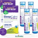Boiron SleepCalm On The Go Sleep Aid for Deep, relaxing, restable nighttime sleep - 美拉图宁无忧无忧无忧无忧 - Non Habit-Forming - 每桶80个计数 - 4个带蓝笔的Tubes