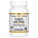 加州金营养CoQ10 配PQQ,Ubiquinone USP, Tapioca Veggie Softgel 配葵花莱辛,100毫克,60Veggie Softgel