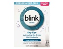BLINK 眼泪为干眼滴水,防腐性自由润滑眼滴水, 呆滞的单用途维亚尔斯, 温柔的爱眼护理为中度干眼症状缓解, 25 Counter, 0.01 fl oz Vials