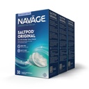 Navalage SaltPod Bundle 3 30-Packs (90 SaltPods) - 仅限Navalage Salt Pod 补水 - 专为Navalage 鼻水灌溉系统设计 - Sinus Rinse 和 Saline Pods 用于快速和舒缓救援