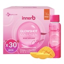 CJwellcare Innerb Glowshot Collagen(50.7 fl oz,30 services) - 海洋液体Collagen for Women, 3,000mg Collagen Peptides, Collagen Shots for High Absolute, Hair, Skin & Nails 补充材料