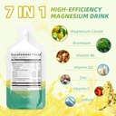 甘油酸镁液体补充剂(10 Fl Oz),含有维生素B、Zinc、钠和Bromelain用于睡眠、Muscle、Heart、Gut支持(菠萝)
