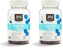 365 由全美食品市场,Gummys Probiotic Fiber 2 Bill Blue Raspberry, 60 Counter (Pack of 2).