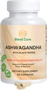 Ashwagandha与黑辣椒 Ashwagandha 补充品 — 60 纯 Ashwagandha Capsules for Immune Support, Energy Boost — Non-GMO Vegan 友好Ashwagandha Complex