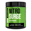 Jacked Factory NITROSURGE 工作前补充 - 无穷能量,即时强力增益,清晰焦点,强力泵 - NO助推器和强力工作前能源粉 - 30 services, 北极白