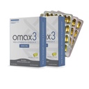 Omax3 亲Strength Ultra-Pure Omega-3 鱼油 - 1000 mg - 最大专业联合和肌肉支持 - EPA DHA - NSF 认证 - 60/per Softgel Blister (Pack of 2)