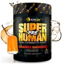 ALPHA LION 超人预选工作粉,Beta Alanine,L-Taurine & Tri-Source Cafeine 用于可持续能源和焦点,Nitric Oxide & Citrulline for Pump (21 services, Orange Gainsicle)
