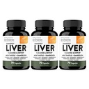 Sandhu的肝脏清洁解毒和修复支持 QQ 70 Capsules (Pack of 3) QQ 肝脏健康草药补充剂 牛奶 奶味 Dandelion根 Androogris 配有 8 种矿物