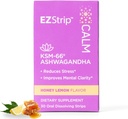 Calm Supplement - Honey Lemon Flavor, 30 Counter - 以 Ashwagandha KSM 66 帮助支持压力救济 - 在美国制造,糖和无胶