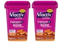 Viactiv Max 公式钙+维生素D3 骨质健康补充剂,Rich Caramel,100 Soft Chews - 2 Pack