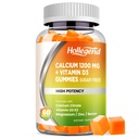 1200 mg的钙与维生素D3 Gummys,钙与镁锌Vitamin K2 Boron,骨质健康,无糖,60个计数
